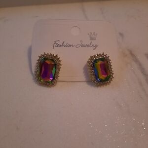 Fashion Jewelry Vibrant Gemstone Earrings